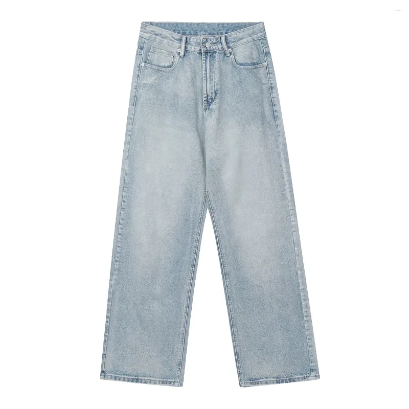 Mäns jeans Lacible tvättade länge 2024 Säljer flera fickor våren Autumn streetwear män kvinnor hiphop byxor