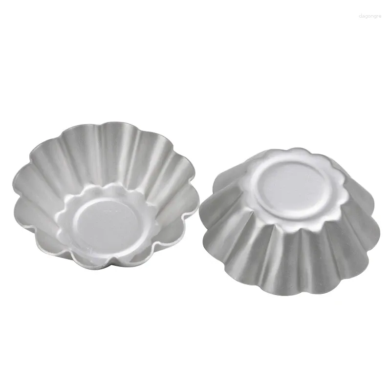 Baking Moulds 12Pcs Reusablemini Round Nonstick Tart Pan Tartlet Molds Egg Tin Muffin DIY Cake Non-Stick Pastry Tools