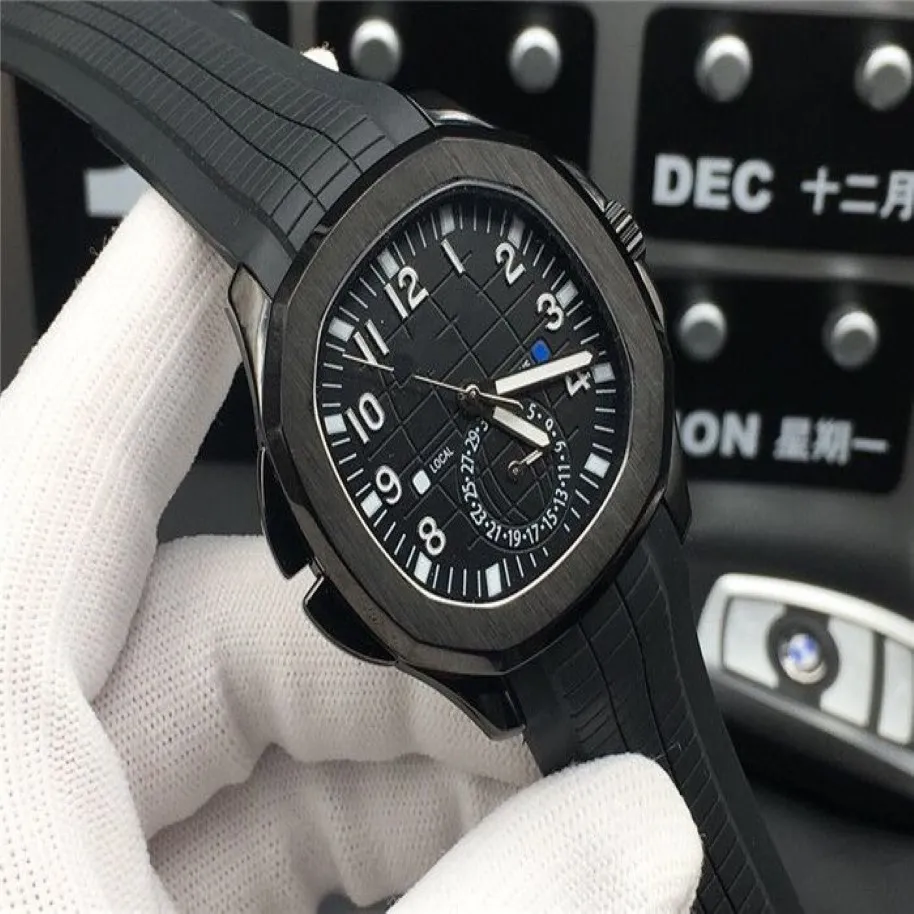 Super 58 Montre de Luxe Automatic Watch Movement 316L Fine Steel Case Diameter 40mm厚さ12mm防水50mゴム時計band254e