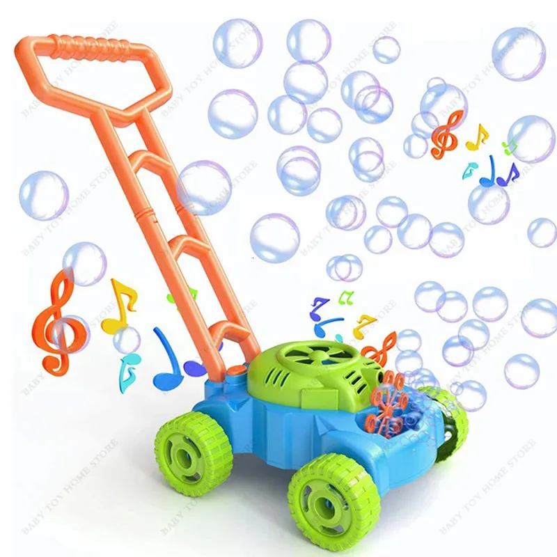Blase Rasenmäher für Kleinkinder Kinder Gebläse Maker Maschine Sommer Outdoor Hinterhof Spielzeug Vorschule Baby Jungen Mädchen 240202