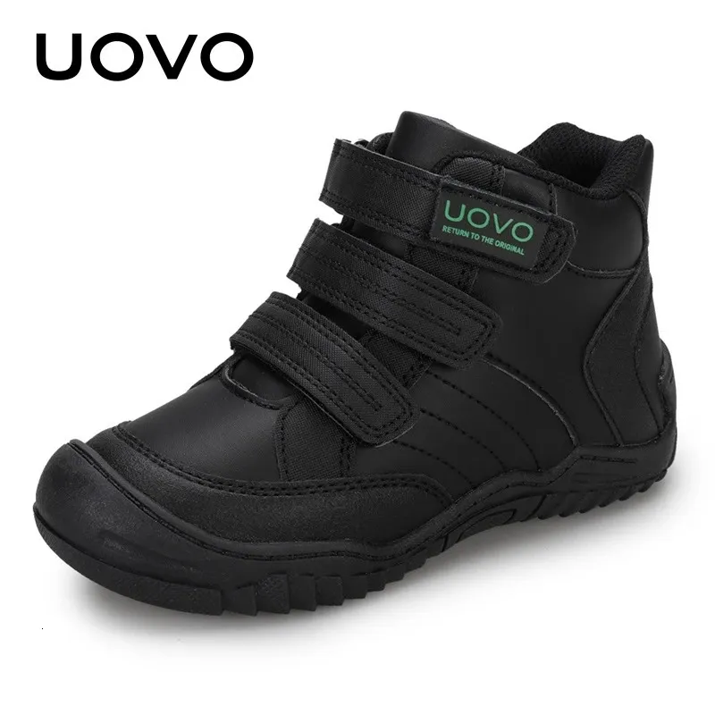 UOVO Ankunft Schule Schuhe MidCalf Jungen Wandern Mode Sport Outdoor Kinder Casual Turnschuhe Größe 2636 240131