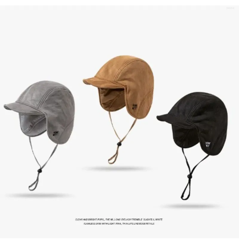 Berets Suede Lei Feng Hat Durable Breathable Soft Korean Version Of Keep Warm And Prevent Cold Flying