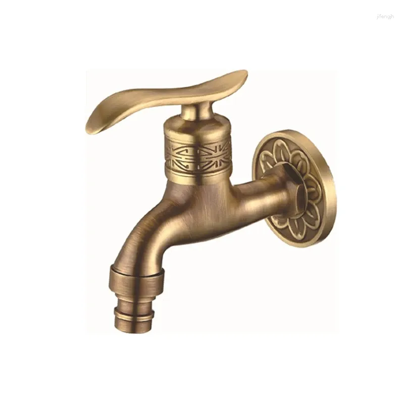 Bathroom Sink Faucets 4 Points External Thread Universal Antique Faucet Wall-Mounted Outdoor Garden Hose Single Cold