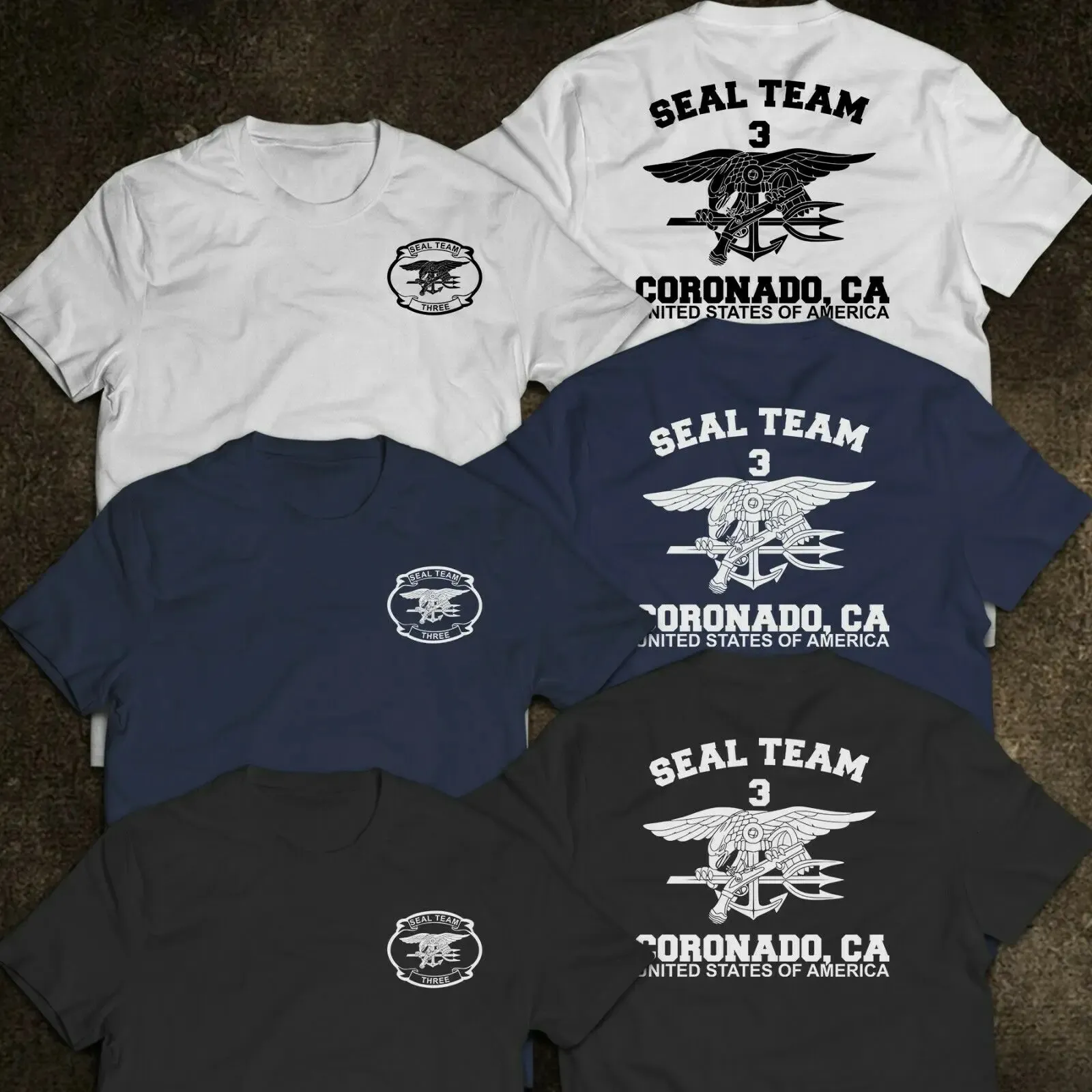Devgru Seal Team 3 Military Special Force Men Tシャツ半袖カジュアルコットンOネックサマーティー240129