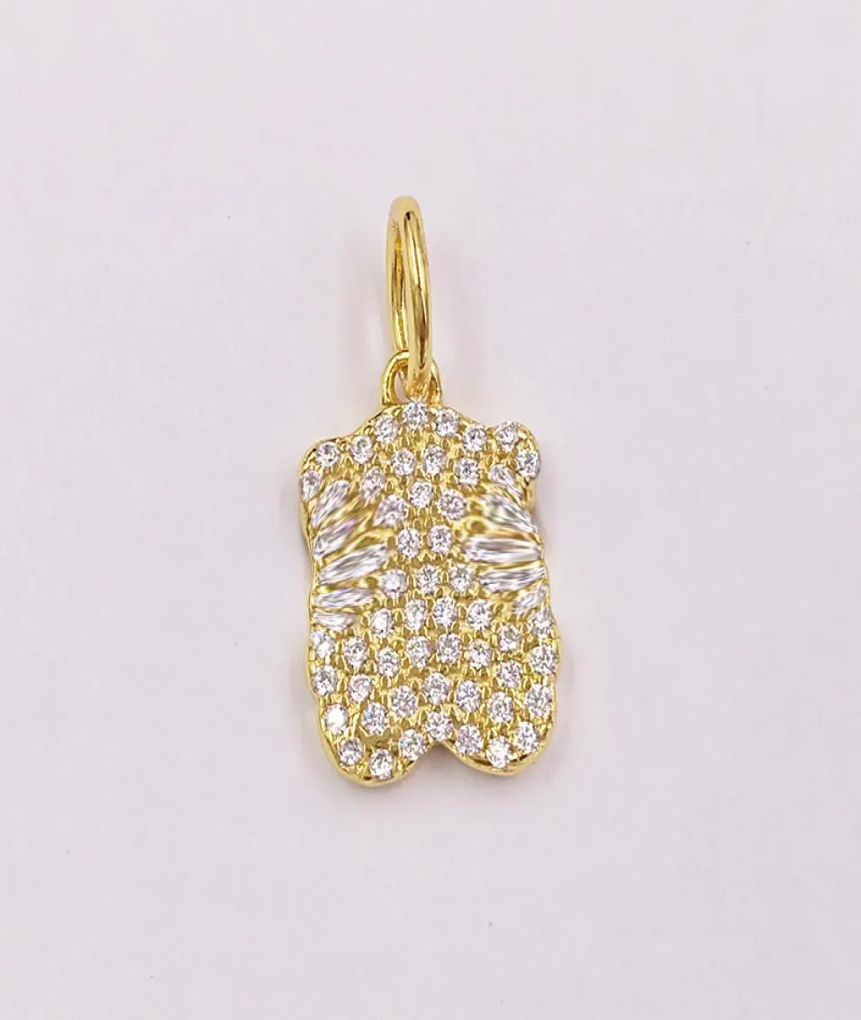 Gold Gem Power Pendant With Diamonds Authentic 925 Sterling Andy Jewel 8124440407246108