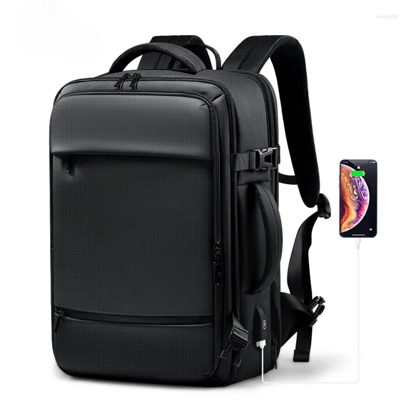 School Bags OPDOS Backpack Men 17.3 Inch Laptop Backpacks Expandable USB Charging Large Capacity Travel Backpacking With Waterproof Bag