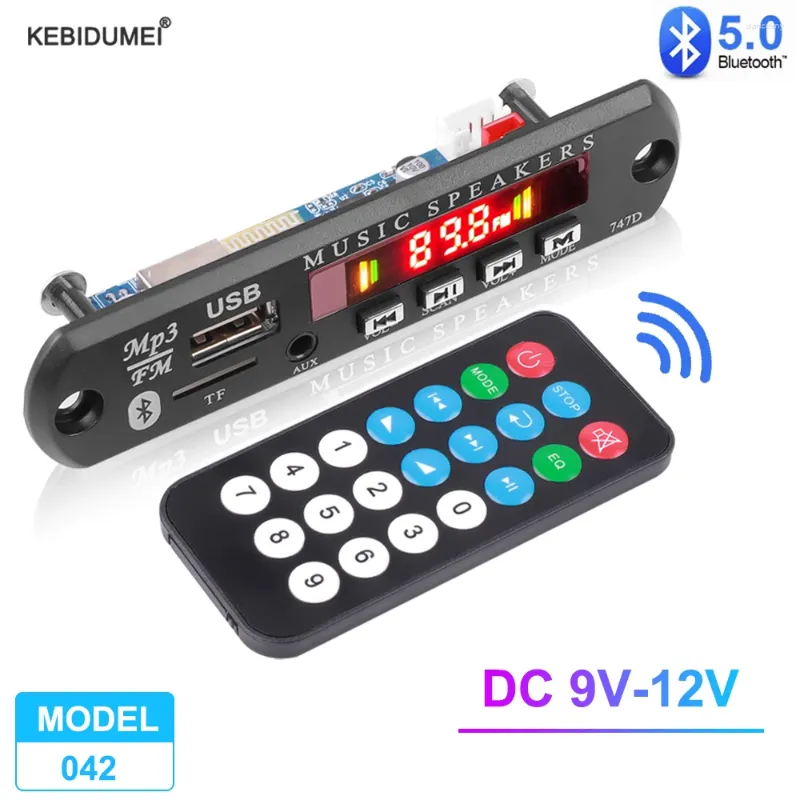 Decoder Board Bluetooth 5.0 Handfri Player Car Music FM Radio Module Support USB SD TF AUX med fjärrkontroll