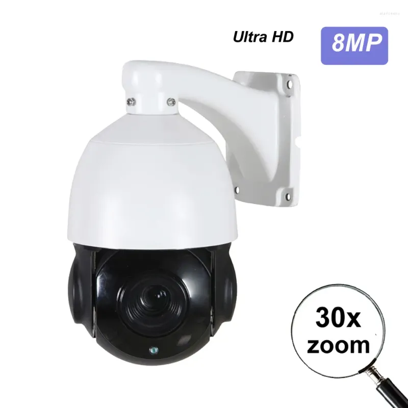 Hikvision-compatível 4k 8mp 5mp 4mp 2mp poe ip ptz câmera ao ar livre 30x zoom speed dome vigilância 80m ir onvif ip66
