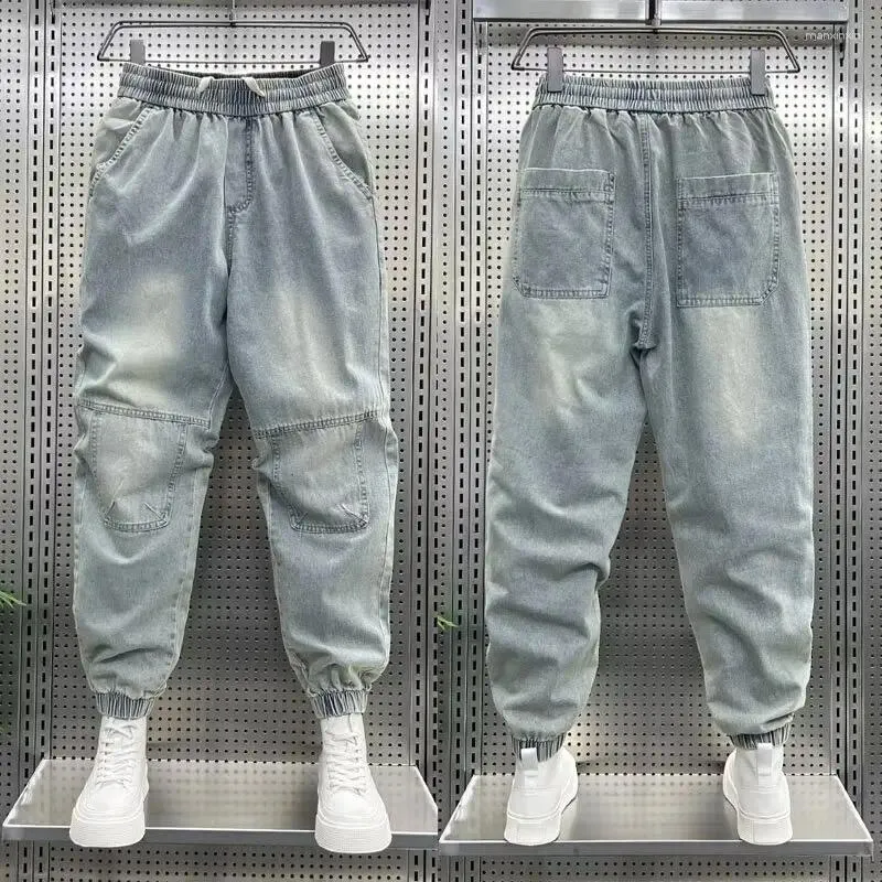 Männer Jeans Blau Baggy Harem Denim Hosen Männer Streetwear Jogger Casual Jean Hosen Cargo 2024 Frühjahr Männlich