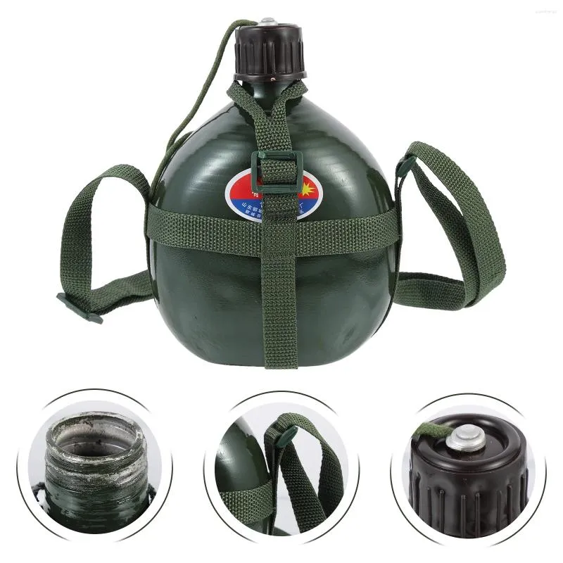 Bouteilles d'eau haute capacité, bouteille de sport de plein air, accessoires de Camping de voyage, cantine avec sangle en Nylon pratique