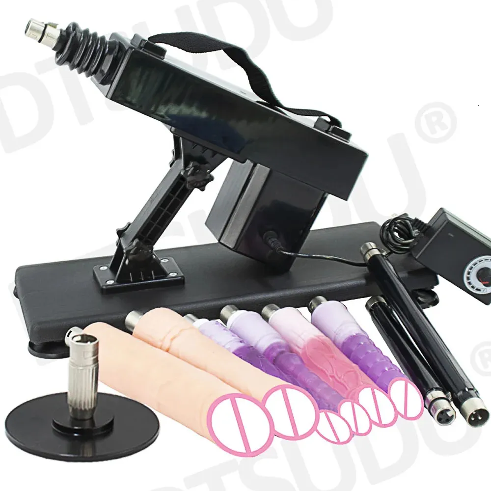 DTSUDU Sex Machine for Women Retractable Mute Machine Pumping Gun with Dildos and Masturbation Cup for Couple 240130