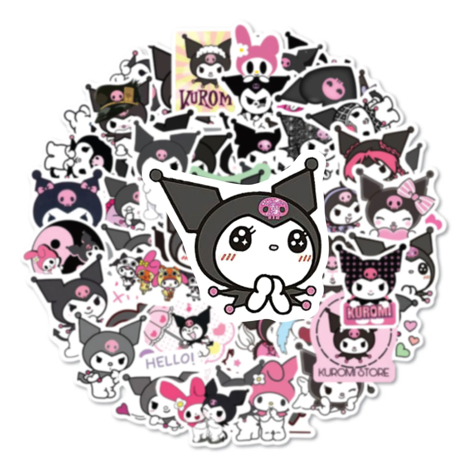 Cute Girls Anime Stickers Set Waterproof Decorative Notebook Skateboard Cute Girls Anime Stickers Set Waterproof Decorative Notebook Skateboard