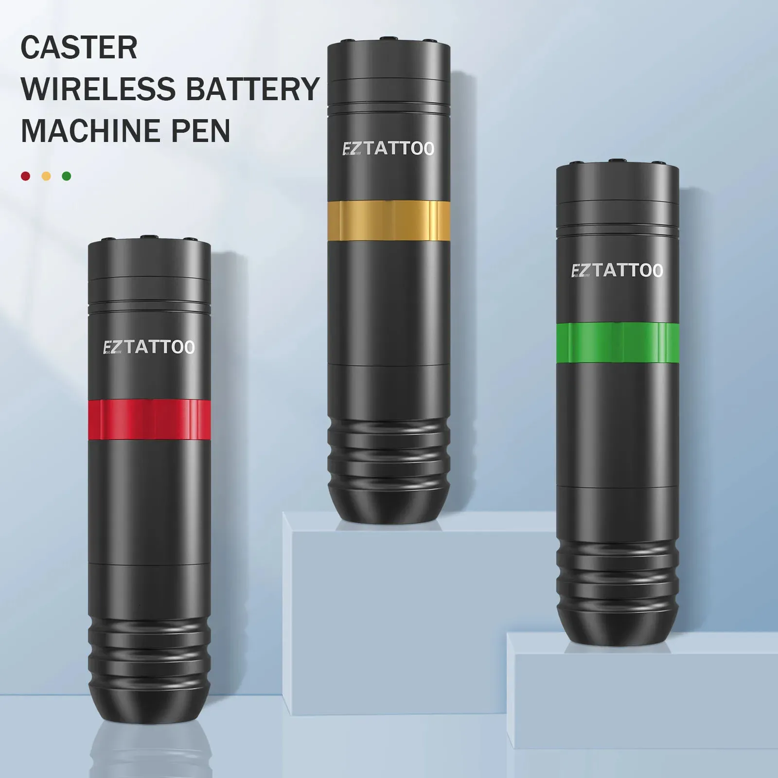 Cartuccia wireless EZ Caster Penna per macchinetta per tatuaggi Display digitale a LED Resistenza Alimentazione a batteria Cartuccia 1500mAh Forniture per aghi 240122