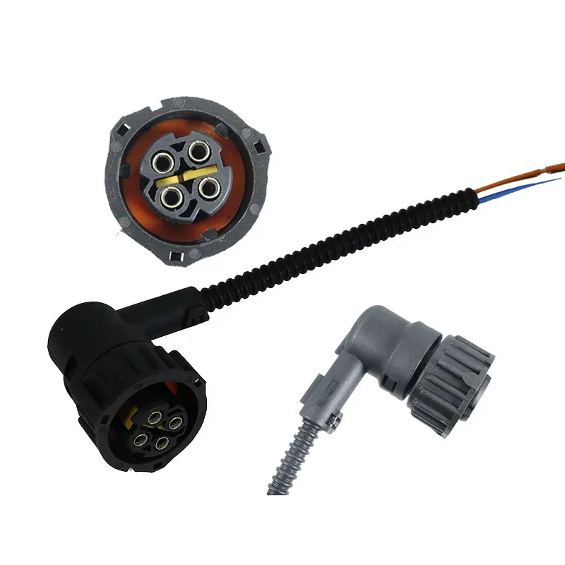 Car 4P 90 degree elbow black for speed sensor, odometer sensor, speedometer plug, diagnostic opening extension wire