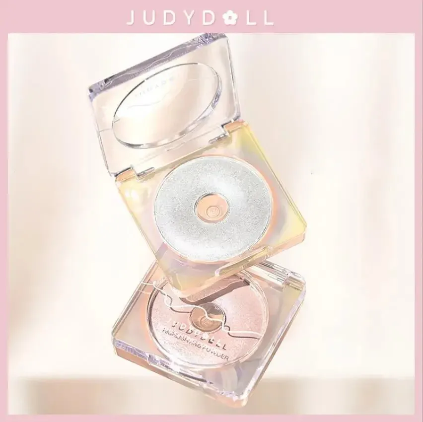 Judydoll iluminador em pó anel luz monocromático destaque 3d diamante brilho de longa duração à prova d'água fácil de usar maquiagem facial y240202