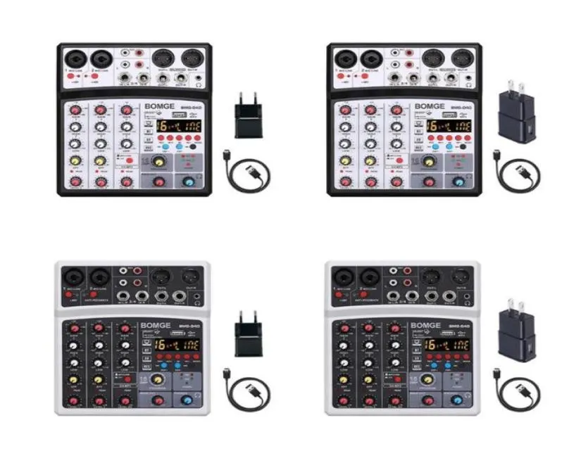 Smart Power Plugs Kabelloser Audio-Mixer, Bluetooth-kompatibel, tragbare USB-Soundkarte, Live-Broadcast-Ausrüstung, Anker 4-Kanal22653105