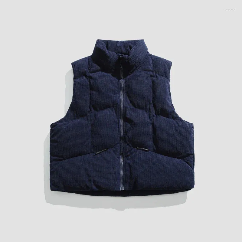 Chalecos para Hombres Chaleco Sin Mangas De Moda para Hombres Chaquetas De Lujo Abrigos Acolchados De Algodón para Invierno para Hombres Chalecos Cálidos con Cuello Alto Ropa