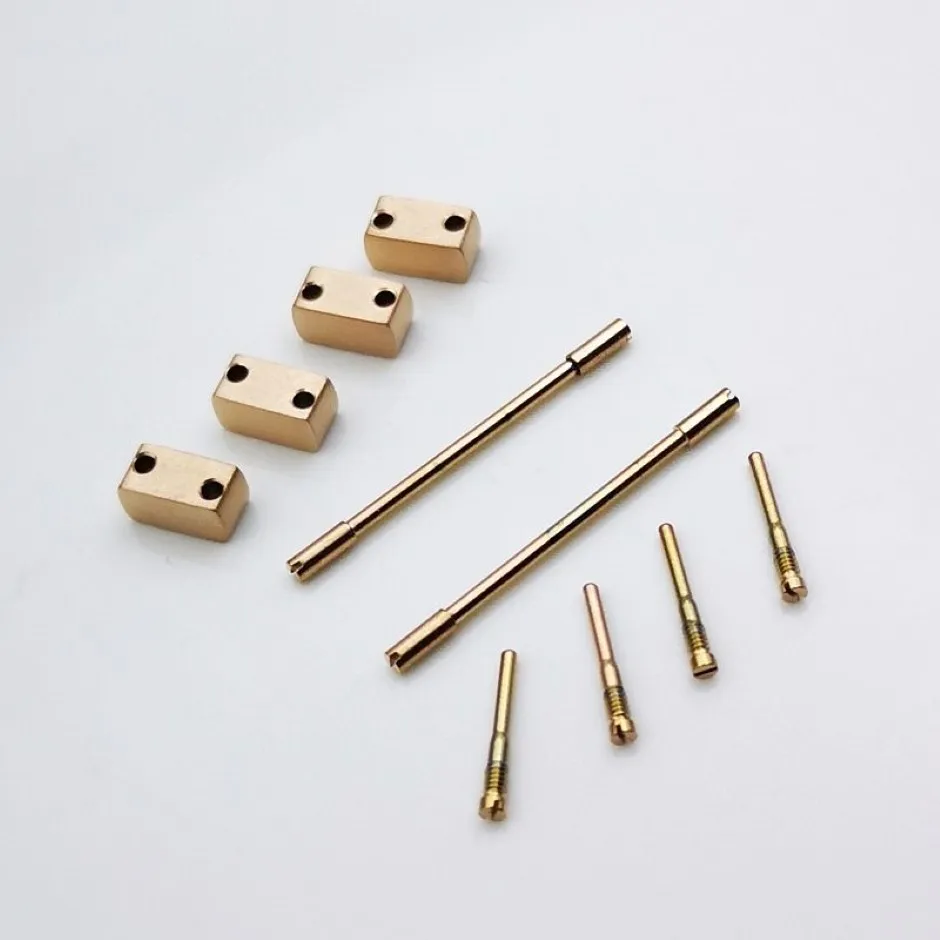 Connecteurs en acier or Rose, 4 pièces, 4 vis en or Rose, 2 pièces, maillons de vis en or Rose 26, 5mm, 1, 2mm, adaptés à AP 15400 15300 Royal Oa185e