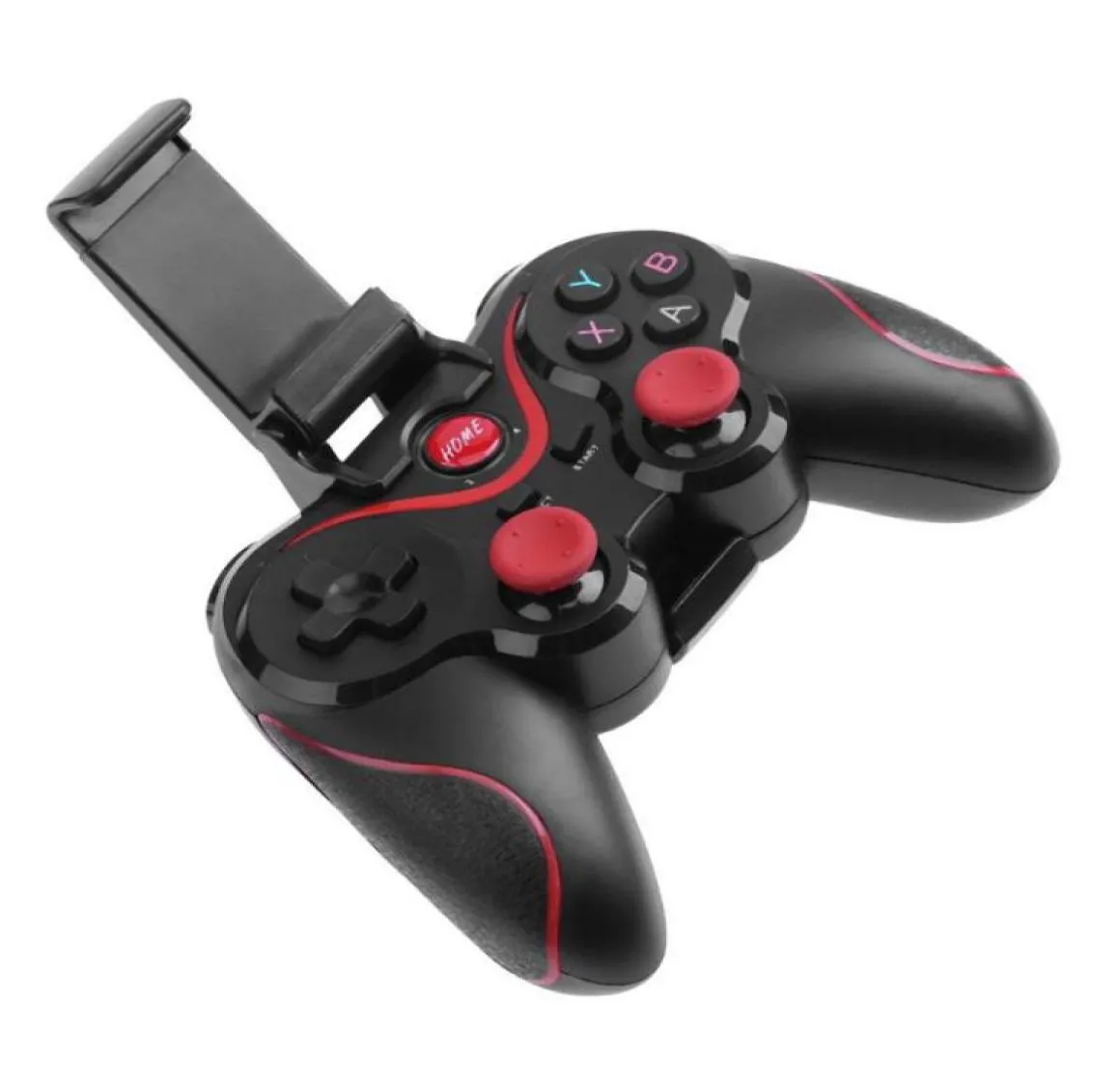 Controladores de jogo Joysticks X3 Wireless Bluetooth Gamepad Controller para PS3Android Smartphone Tablet TV Box Holder Phone Suppor6998114