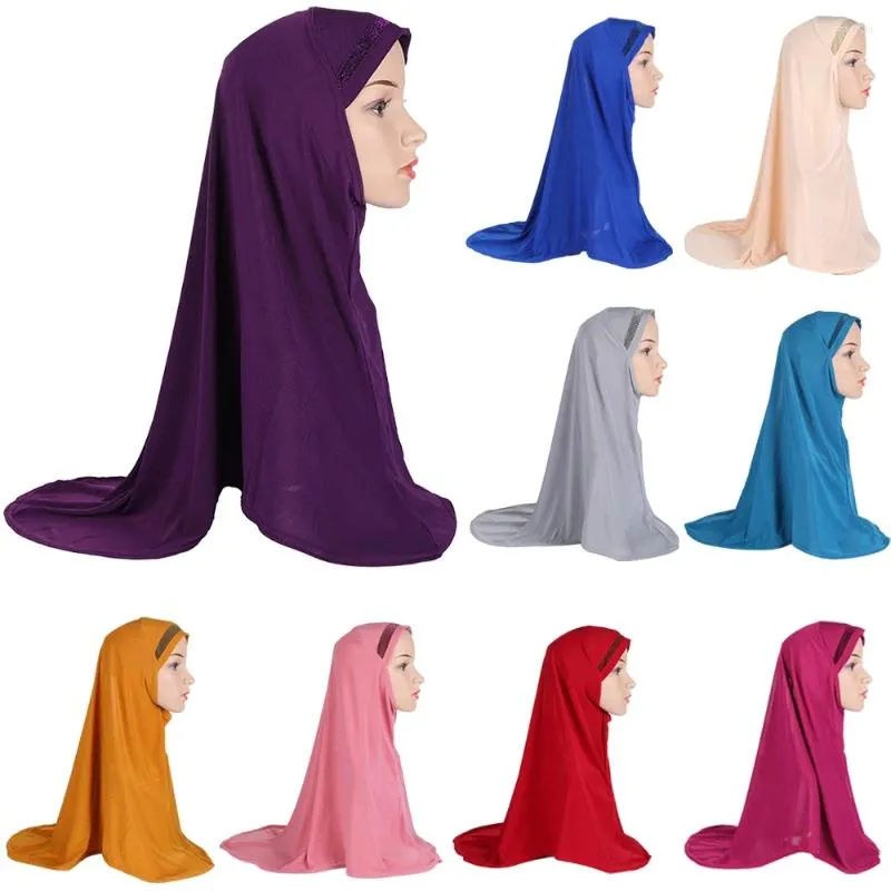 Etnische kleding één stuk moslimvrouwen Amira Hijab sjaal hoofddoek wrap volledige dekking islamitische sjaal tulband Khimar Arabische sluier hoofddeksels Ramadan