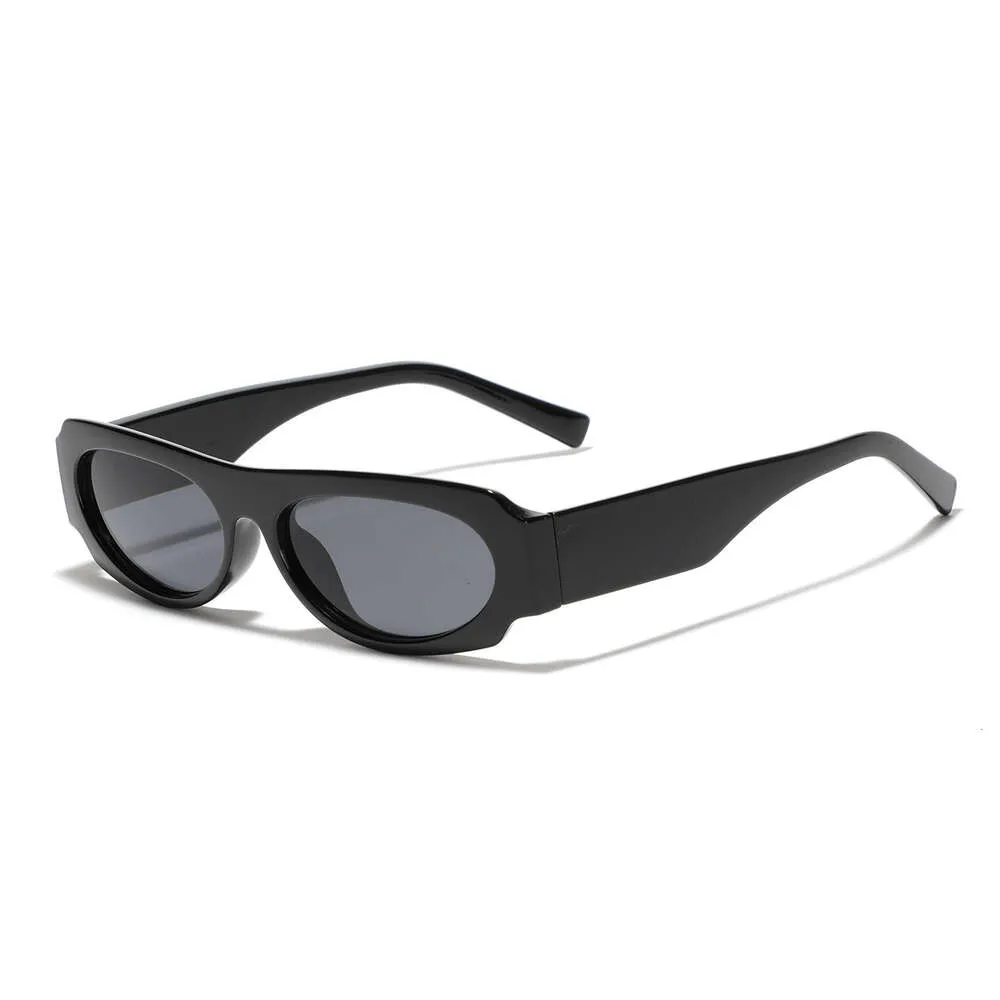 Óculos de sol retrô da moda dos anos 90 para mulheres e homens, armação oval retrô polarizada, abajur pequeno 7712