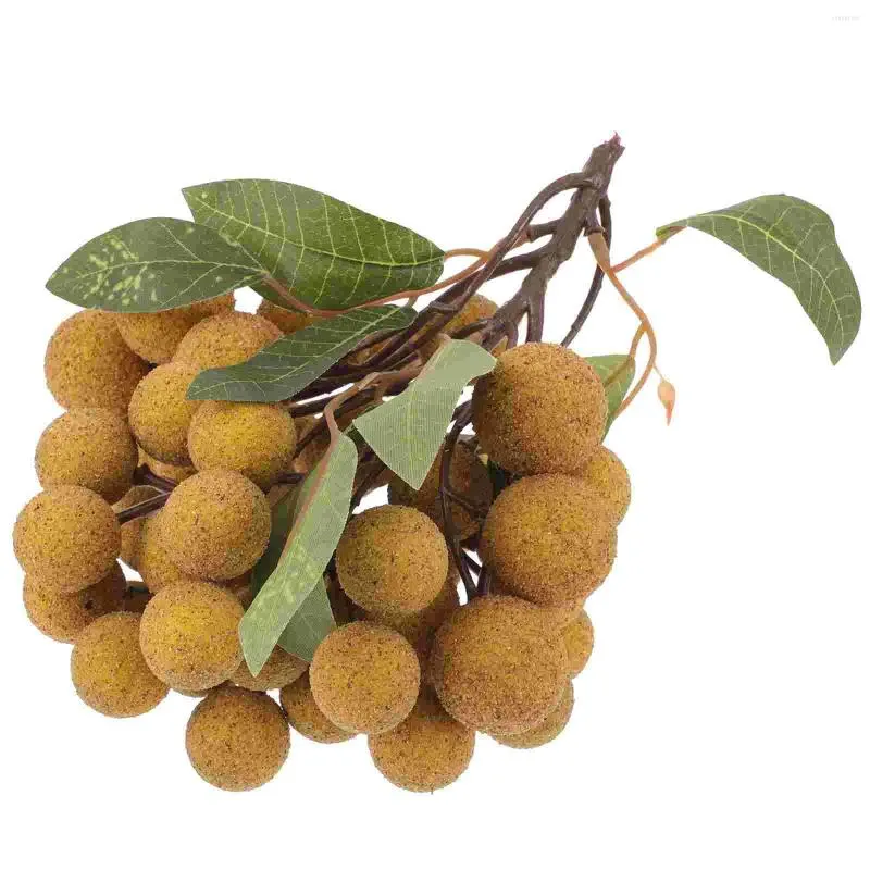 Party Decoration Green Plants Longan Tree Tropical Style Fruit Shooting Props Modeller Plastprydnad Blueberry Imitation Artificial