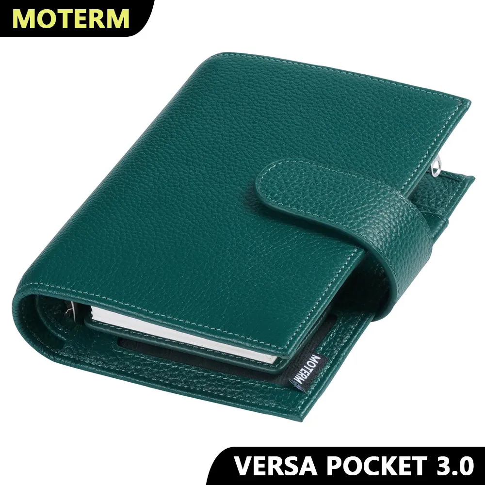 Moterm Pocket Versa 30 Organisateur avec anneaux de 19 mm Style galets Planificateur Portefeuille Multifonctionnel Agenda Journal Journal Bloc-notes 240119