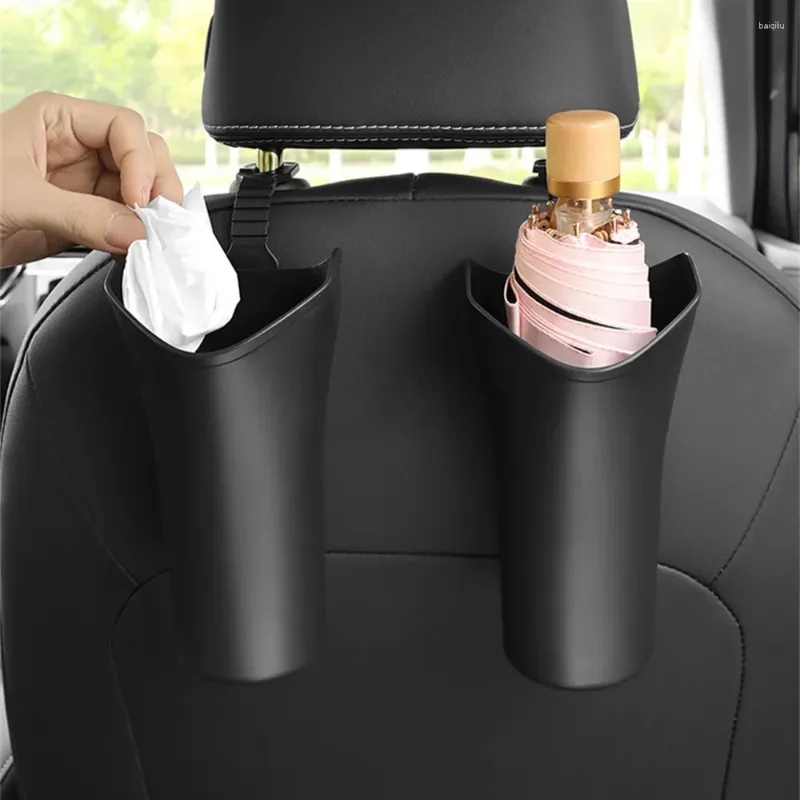 Interiörstillbehör Bil Garbage Can Paraply Storage Box Multifunktion Space Saving Auto Rack Holder Backseat Cup TRASH