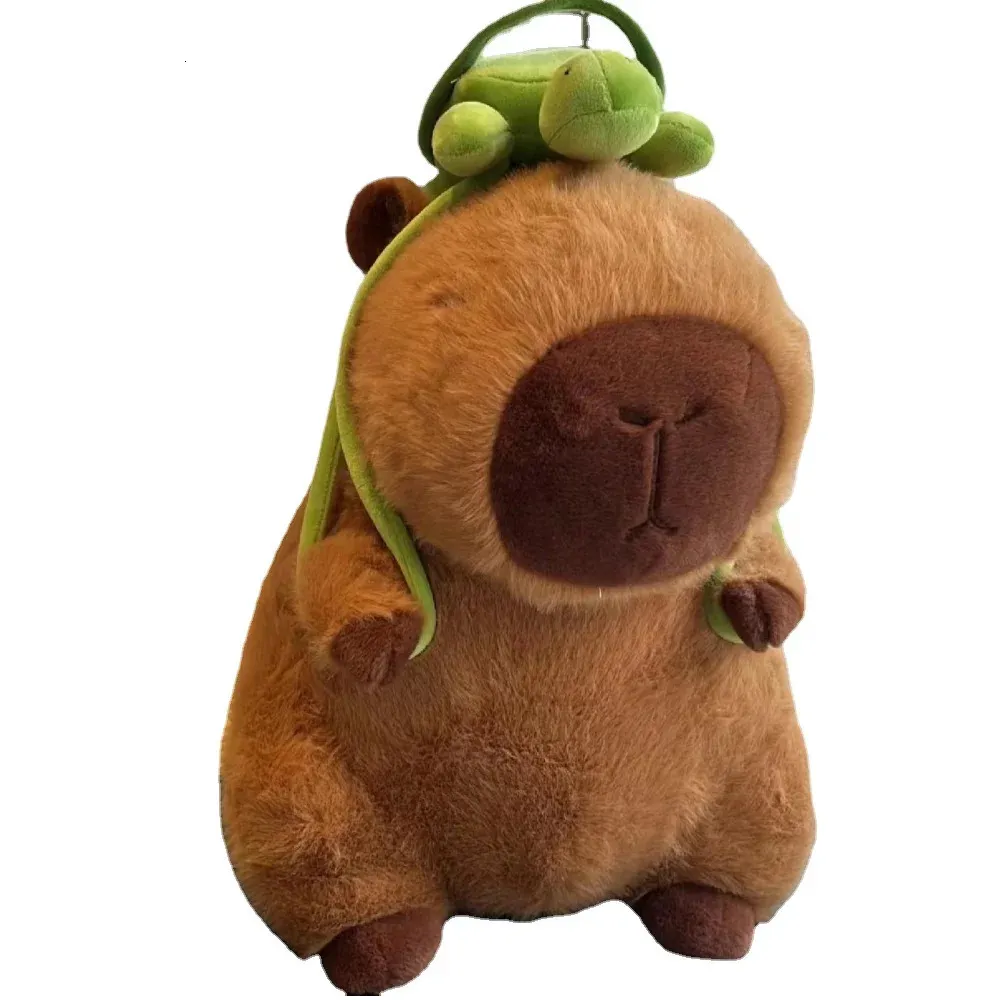 Sevimli Capybara Peluş Oyuncaklar Sırt Çantası Oturan Güzel Karikatür Hayvanlar Dolgulu Bebekler Tatil Ev Dekor Dekor Sofa Peluş Yastıklar 240125