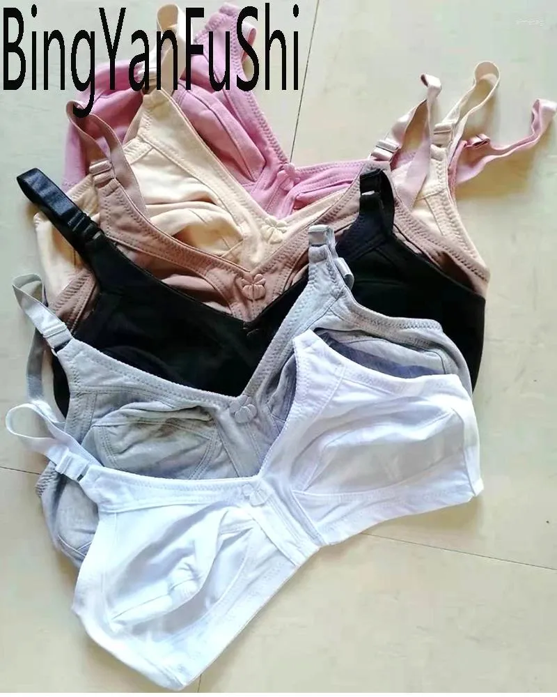 Reggiseni sexy in pizzo bianco reggiseno busto grande 50 48 46 44 42 40 38 36 C D DD E F G Coppa per le donne push up buona parte superiore in cotone pieno Bh C01