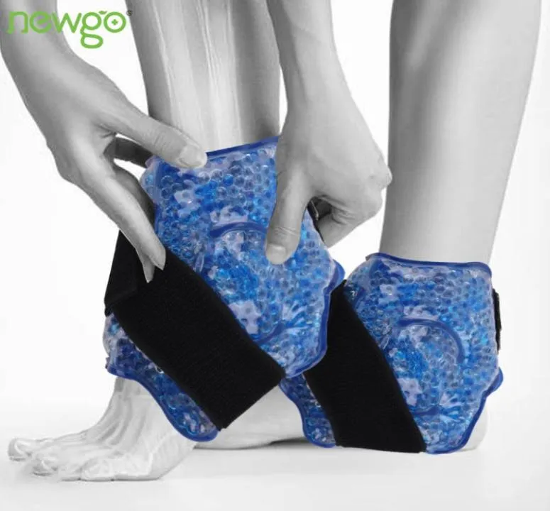 Reusable Ankle Brace Ice Pack for Cold Therapy Flexible Gel Beads Foot Cooling Aid Sports Injuries Pain Relief Ankle Support 220623459066