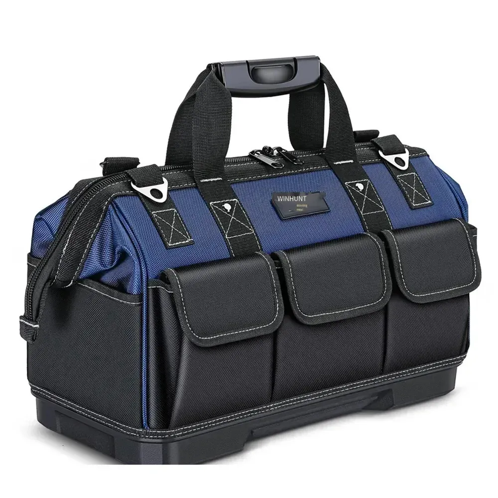 Stor elektriker Tool Bag Organizer Heavy Duty Pouch Waterproof Antifall Storage med Multi Pockets Pochete 240123