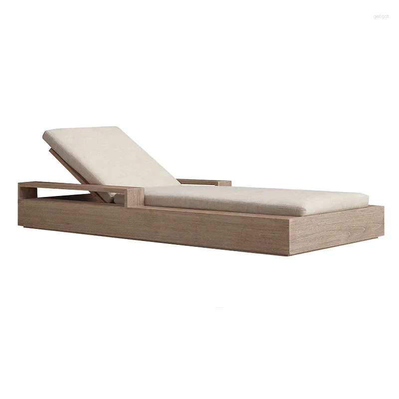 Camp Furniture High End Teak Outdoor Leisure Bed El Swimming Pool Resort