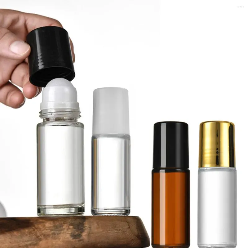 Butelki do przechowywania szklane wałek 30 ml/1 unz dodatkowe rolki na perfumach butelki pod pachami