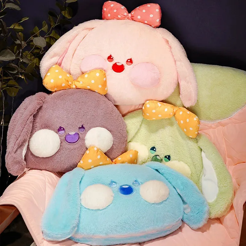 Save Big on Bulk Pillow Rabbit Doll Bunny Rabbit Pillows: Foldable Rabbit  Throw Blanket Plush Cushion, Ballerina Bunny Stuffed Animal, Fluffy Bunny 