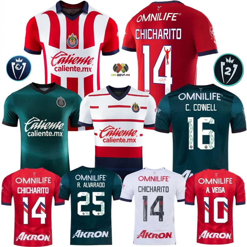 2024 Chivas de Guadalajara Trikots 23 24 CHICHARITO A.ZALDIVAR CALDERON J.MACIAS BRIZUELA A.VEGA F. BELTRAN Home Away Alvarado HOMBRE ESPORTS Fußballtrikot