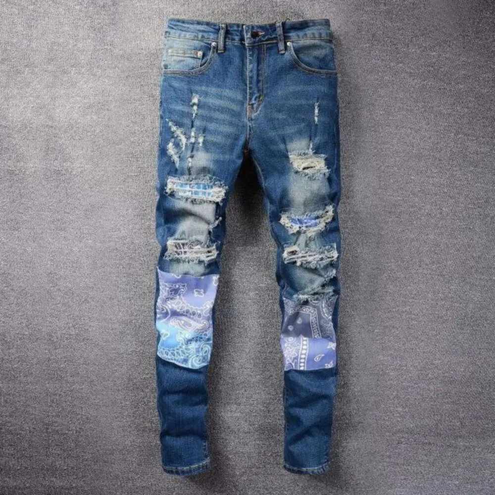 Lila Jeans Designer Herren Lila Jeans Damen Mann Amirs Slim Fit Denim Briefdruck Hose Luxus Urlaub Outdoor Jeans Herren Streetwear Große Größe Hose Jeans 325