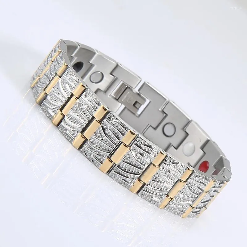 Strand Gift Bracelet Stainless Steel Accessories Wholesale Magnet Pure Titanium Europe America Good For Health