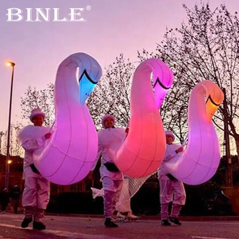 White Swans Inflatables 5mH 8.2 Ft Inflatable White Swan Costume For Adults... From Inflatable ...