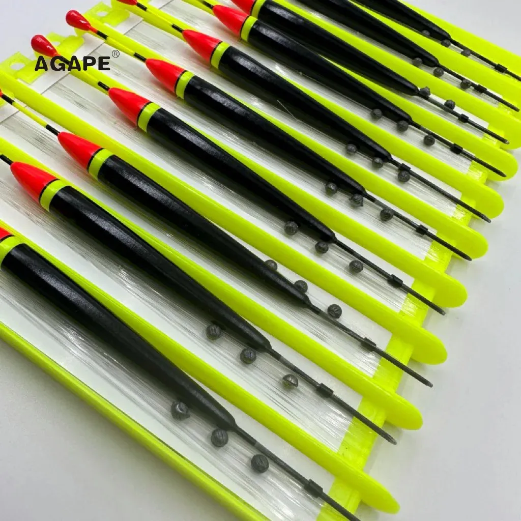 Agape 5 PCS Conjunto de flutuadores de pesca de carpa, enrolador, equipamento pronto para pesca, acessórios de pesca, equipamento 1,5G Wedkarstwo Wyprzed Karpiowe Karpe 240122