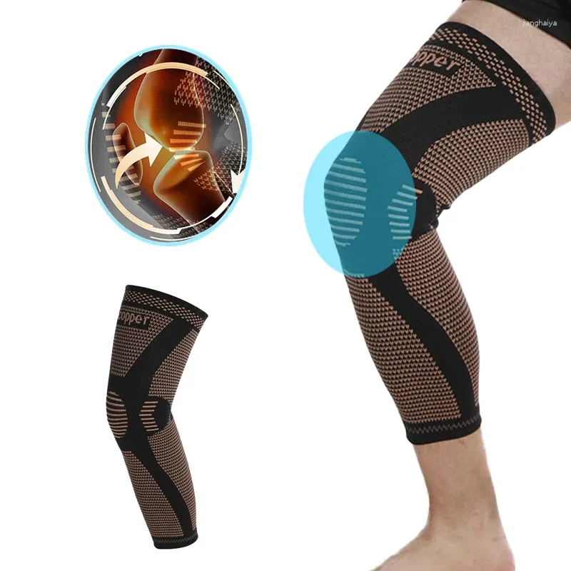 Joelheiras 1 PC Brace Stretch respirável para dor de artrite esportes ao ar livre manga patela almofada