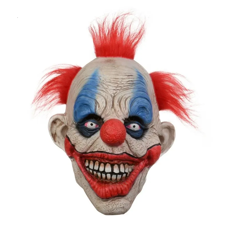 Horrible Realistic Scary Clown Mask for Halloween Festival Party Face X3UC 240122