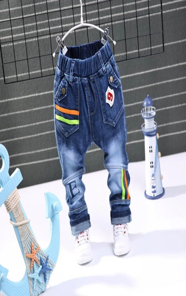 2018 New Spring Fashion Cartoon Boys Jeans Baby Casty Pants Fashion Kids Jean Boy Outlear