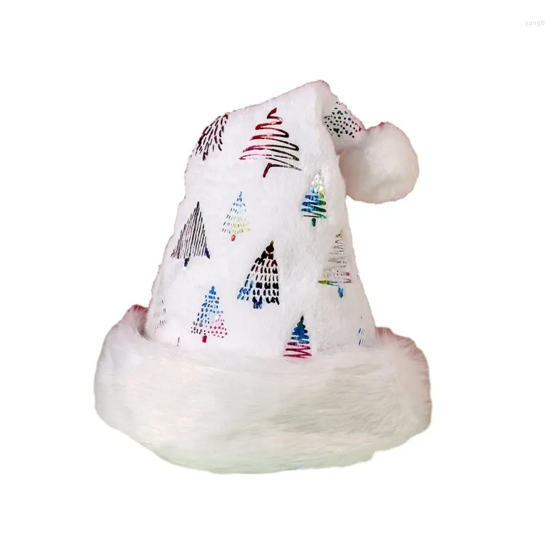 Berets Christmas Santa Hat Glitter Unisex Comfort Hats For Year Festive Holiday