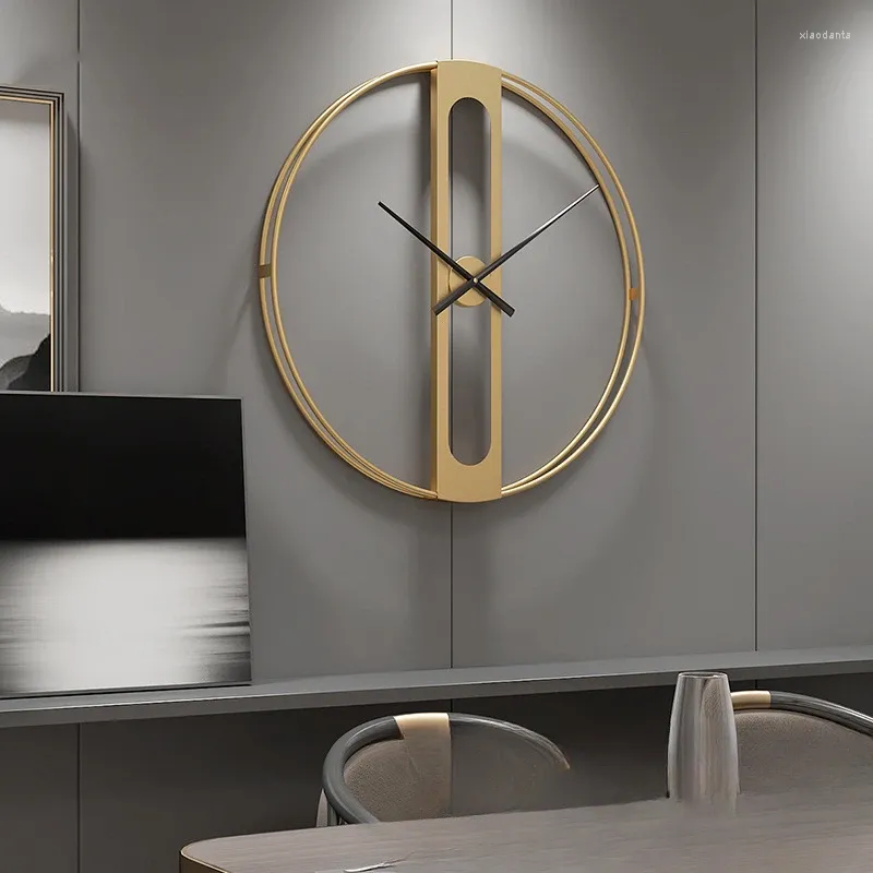 Väggklockor 50/70 cm stor tyst klocka modern design för heminredning kontor europeisk hängande klocka