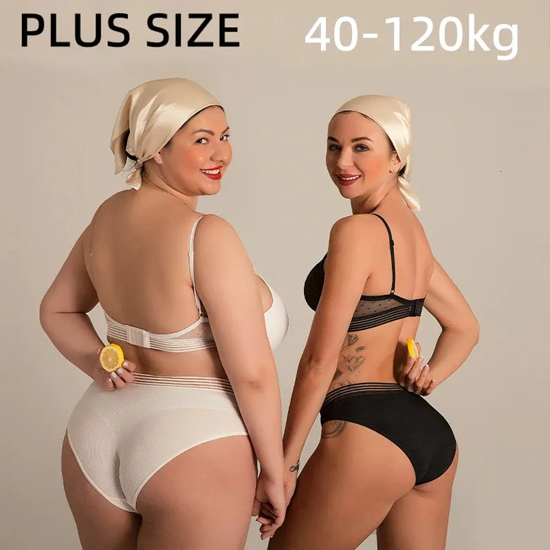 6pcs Pamuk Bikini Düşük Yüksek İndirim Sevimli Yay Hipster Kılavuzu Panties 6 Paket Artı Boyut S-3XL 240131