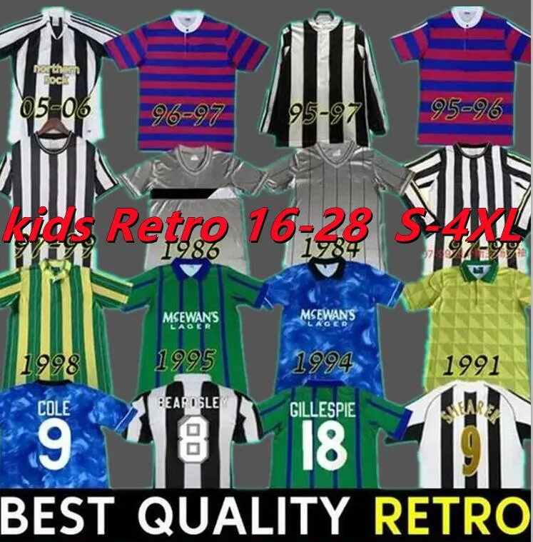 Nowy Castle NUFC Shearer Retro 95 96 97 99 2000 01 03 04 05 Koszulki piłkarskie Hamann Shearer Pinas 1993 1980 82 05 2006 United Owen Classic Football Shirts Ginola Long Rleeves