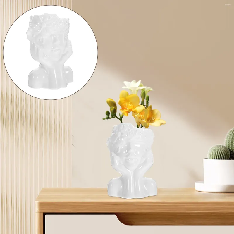 Vasi Vaso in ceramica nordica per composizioni floreali Vaso Piccole decorazioni per la casa Ceramica Semplice contenitore floreale Desktop