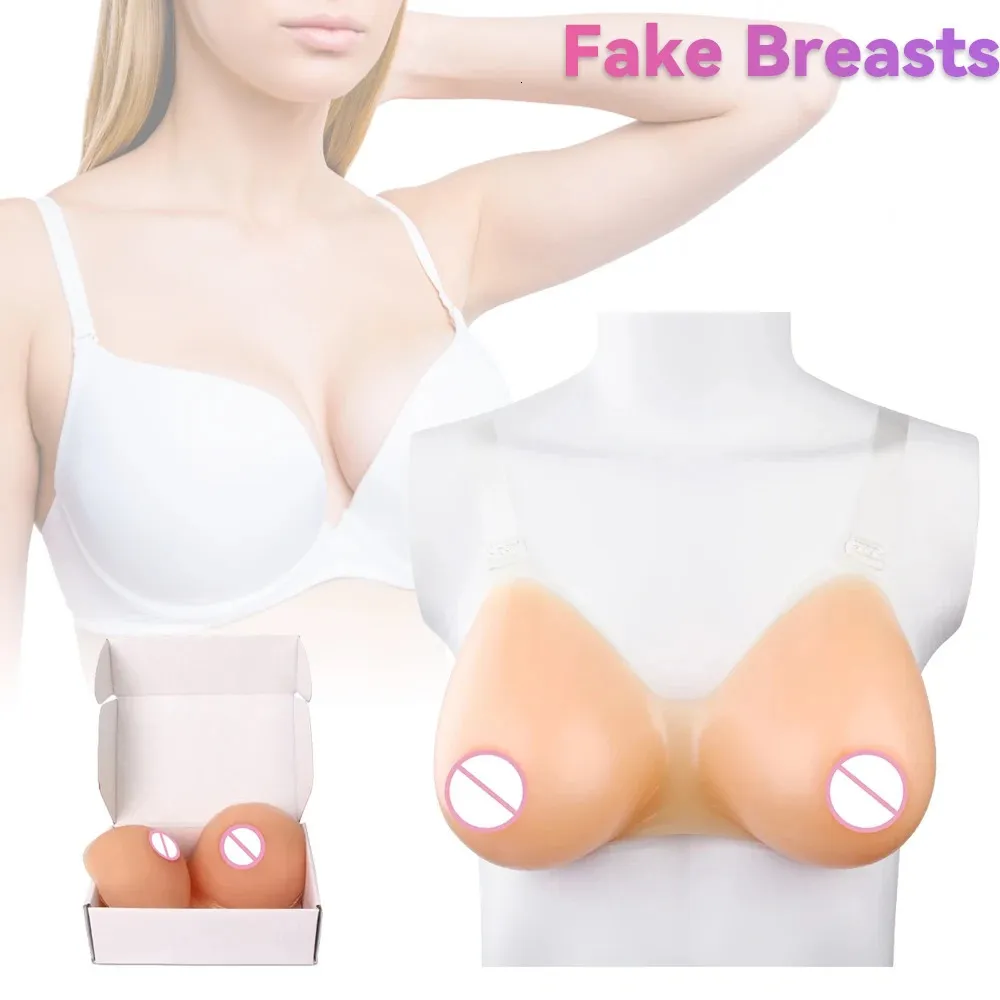 Forme del seno Costumi Cosplay Silicone artificiale esterno tette finte tette protesi DragQuee Crossdresser Transgender Shemale240129