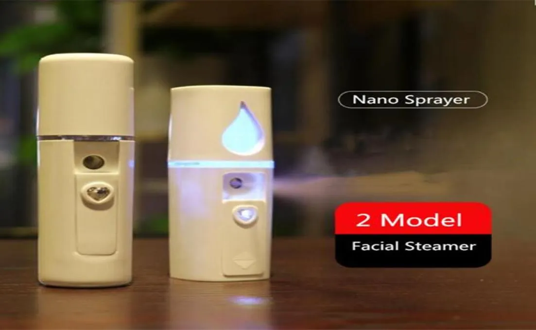 Ansikte ångare Portable Nano Face Sprayer Firidifier Mist Atomization Fuktande sprut USB -laddning Ansiktsskinn Skönhet Inst1851960
